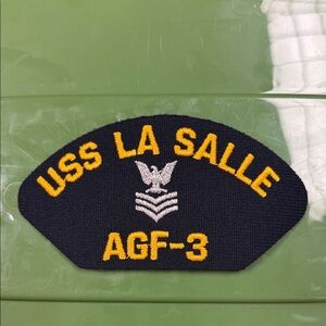 USS La Salle AGF-3 embroidered naval Patch